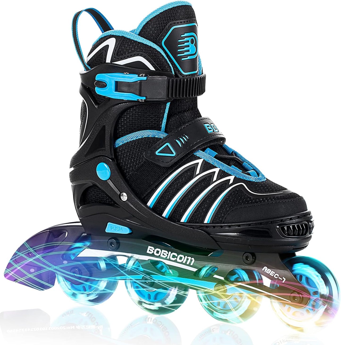 Adjustable Inline Skates with Light Up Wheels for All Ages