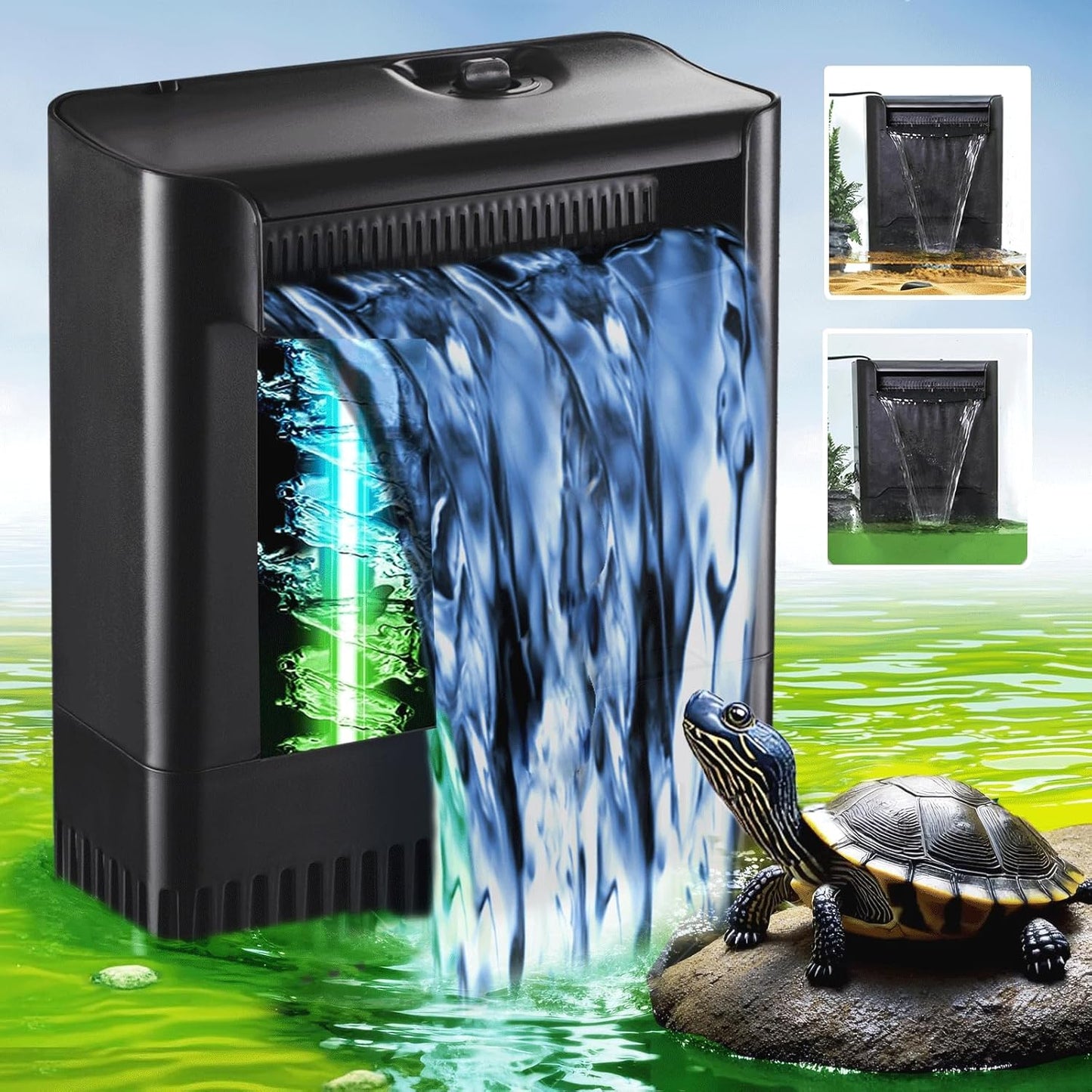 Large Powerful Turtle Tank Filter for Crystal Clear Water