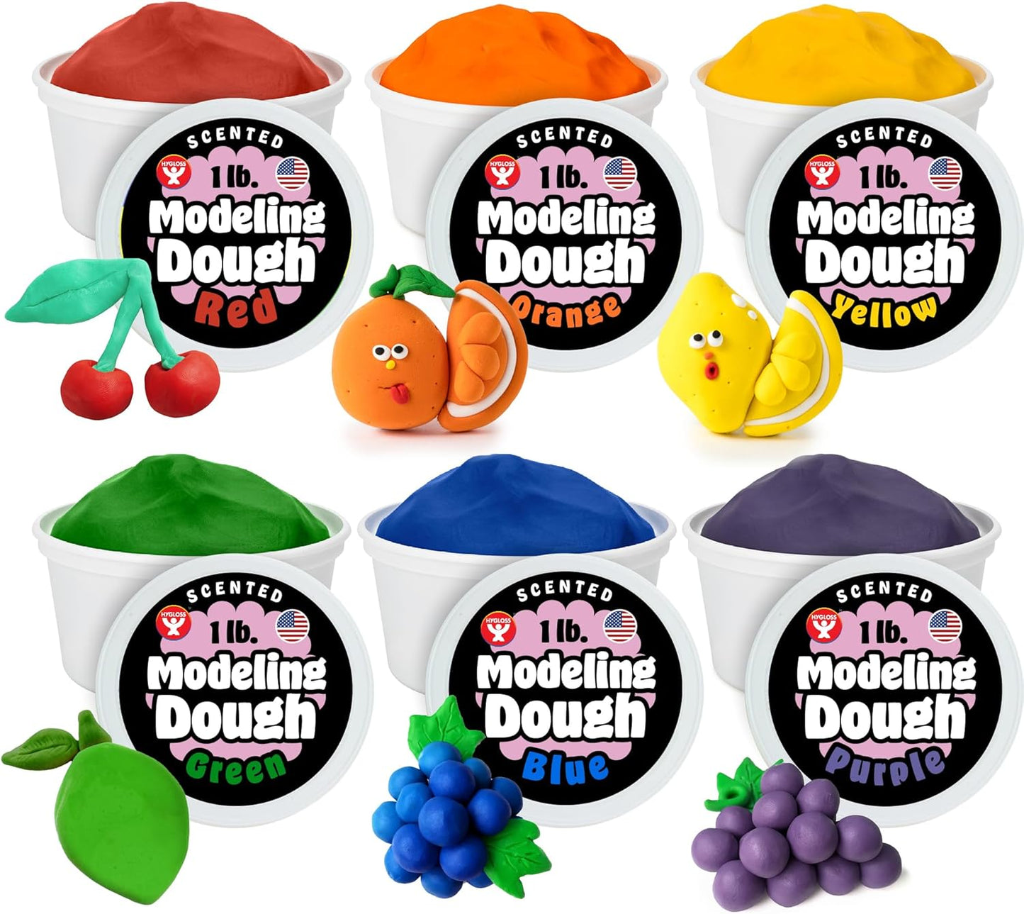 Hygloss Play Modeling Dough for Kids - Safe Non-Toxic Fun