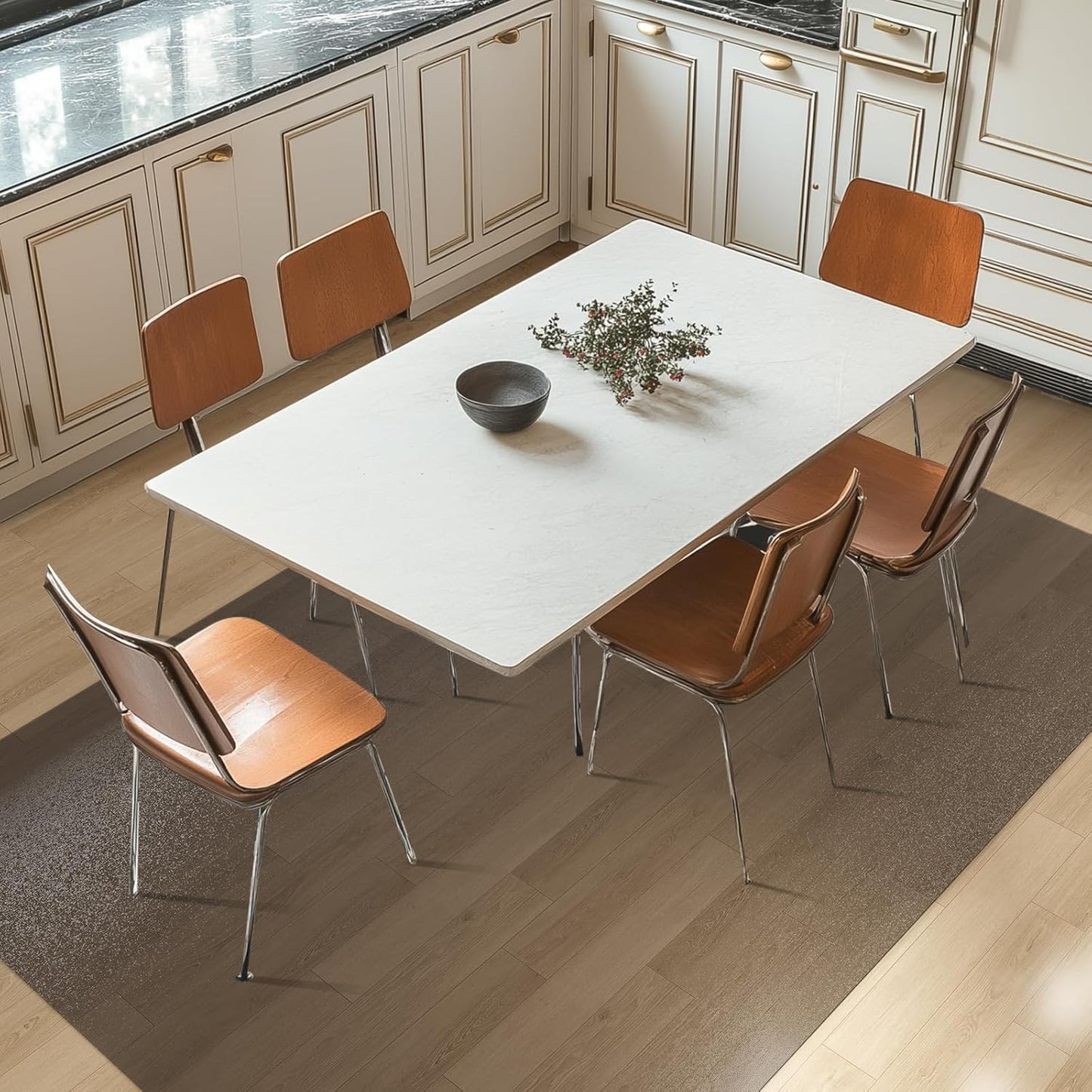 Plastic Floor Mat for Home - Waterproof Non-Slip Protector