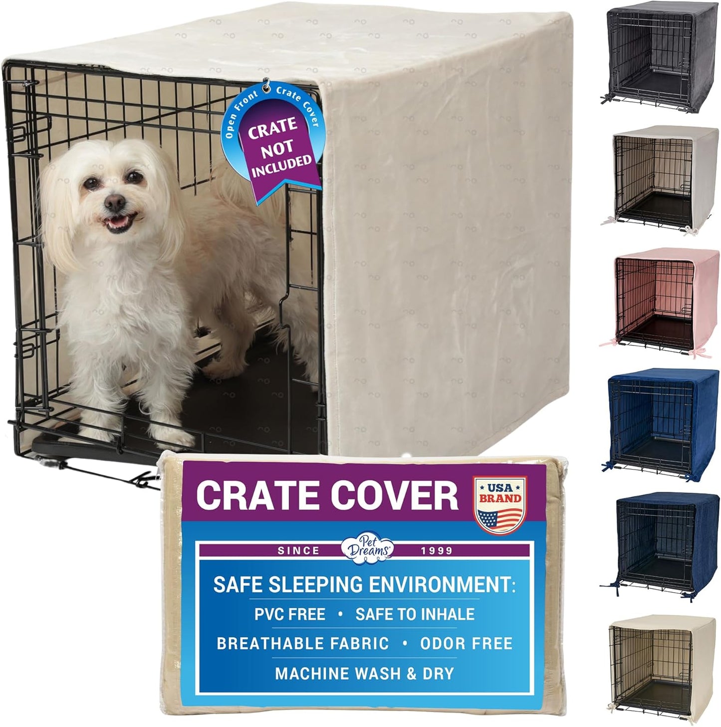 Breathable Dog Crate Cover for iCrate Cages - Pet Dreams