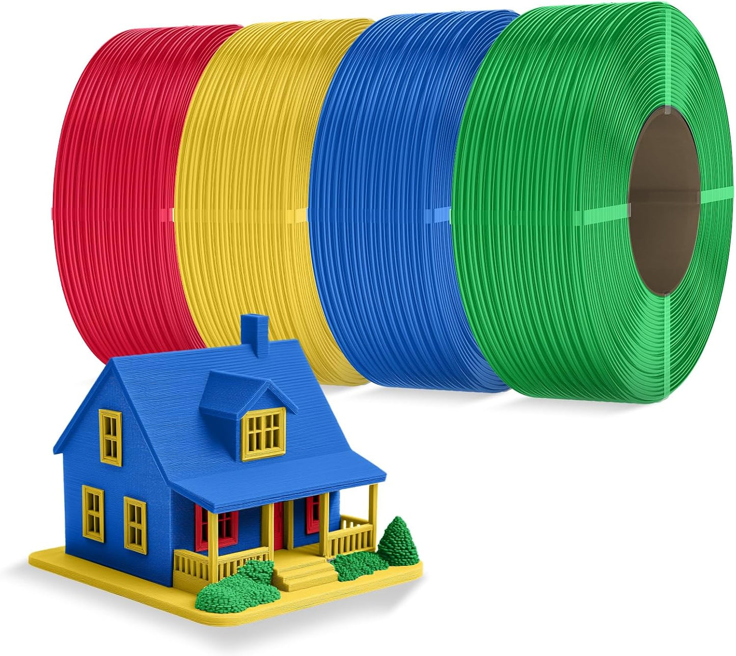 Inslogic Pre-Dried PLA Pro Filament Refill Bundle for 3D Printing