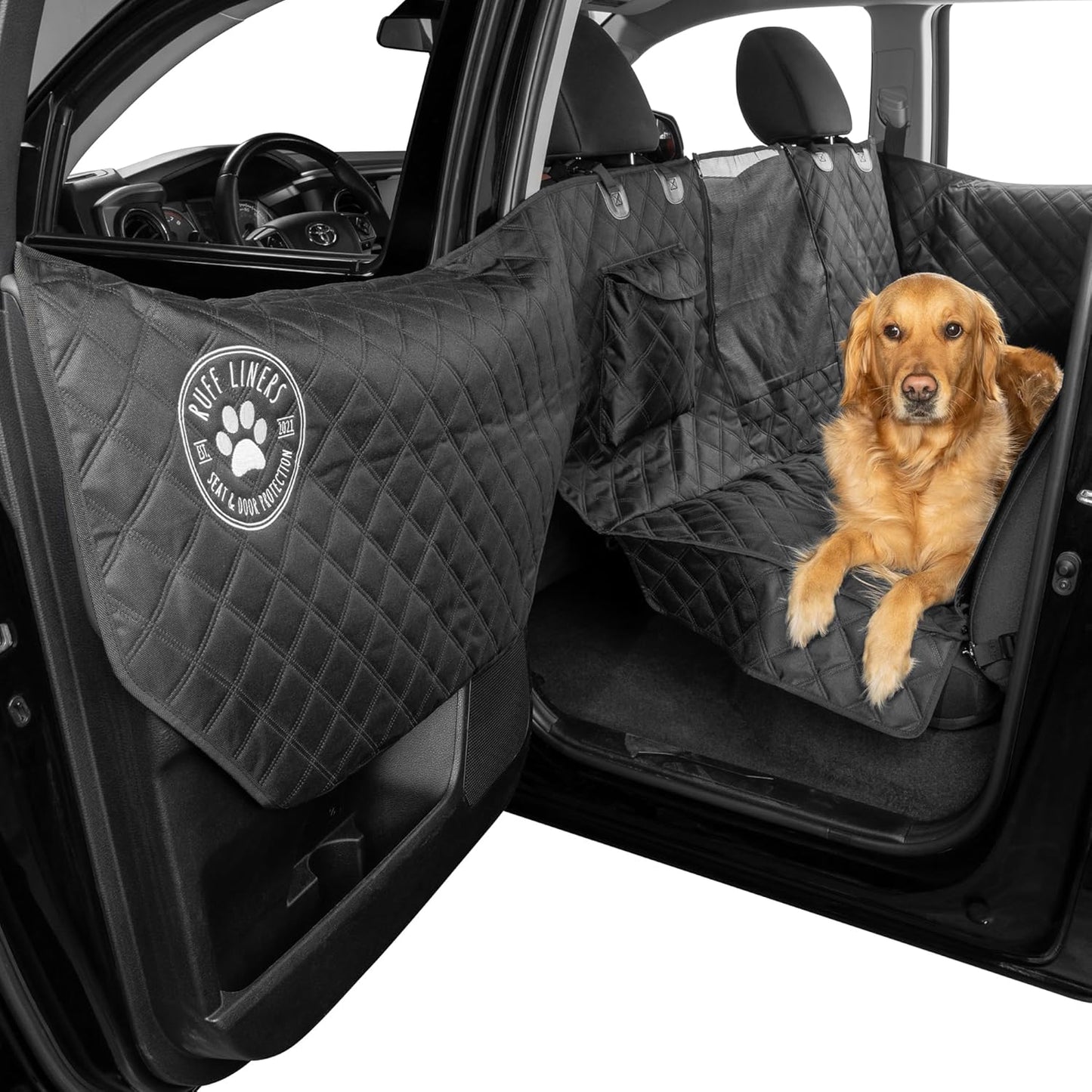 Large Dog Seat Cover for Full-Size Trucks - Waterproof & Durable