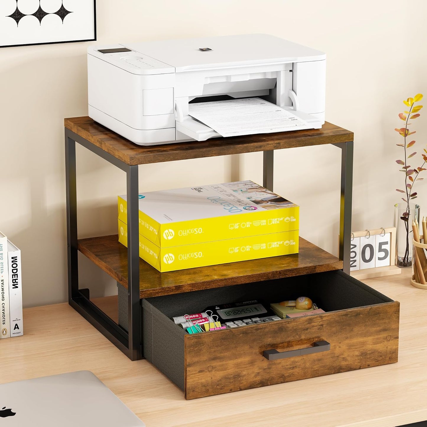 Organize & Optimize with Homeiju Printer Stand