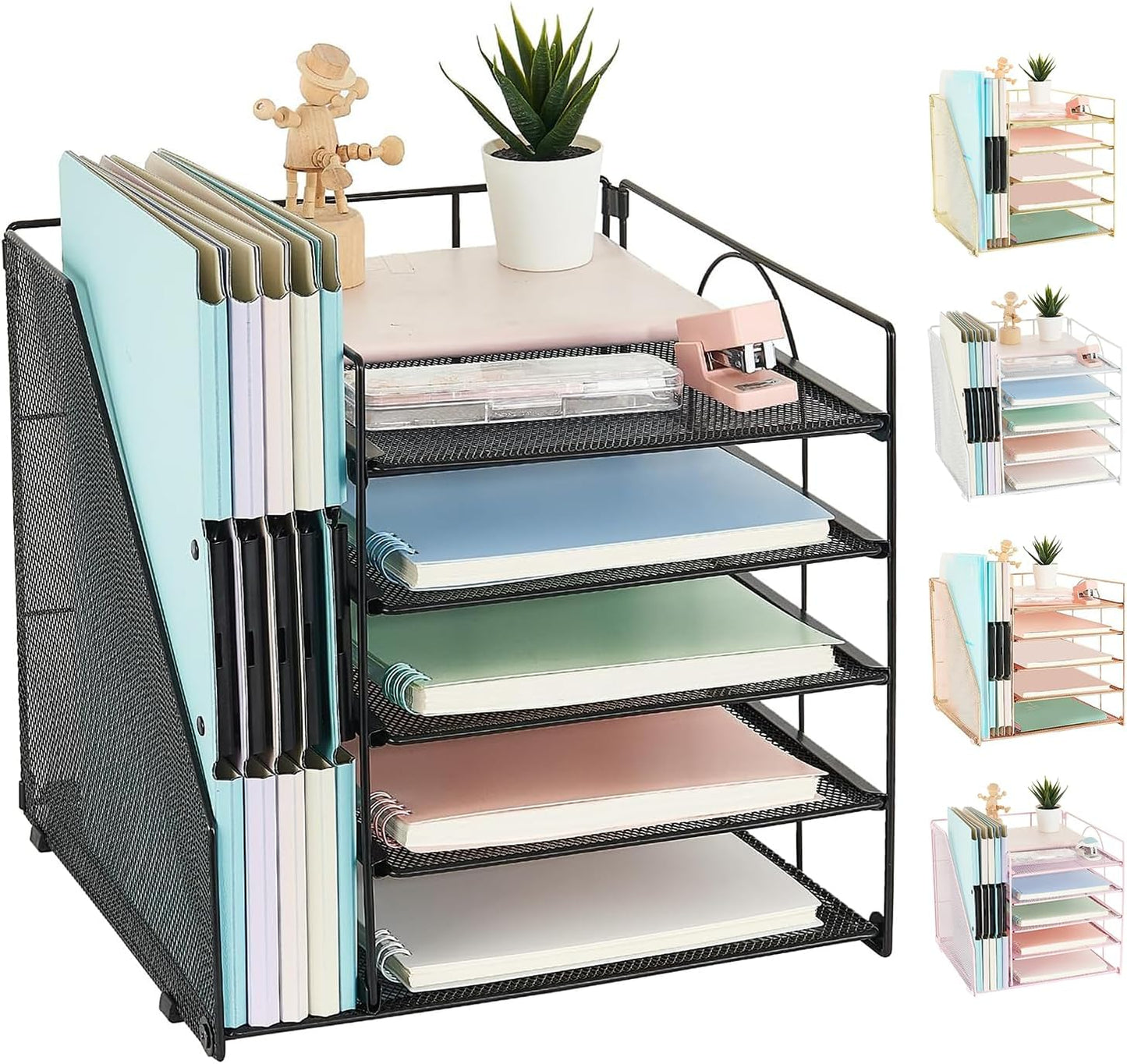 AUPSEN 5-Tray Desk Organizer - Declutter Your Workspace!