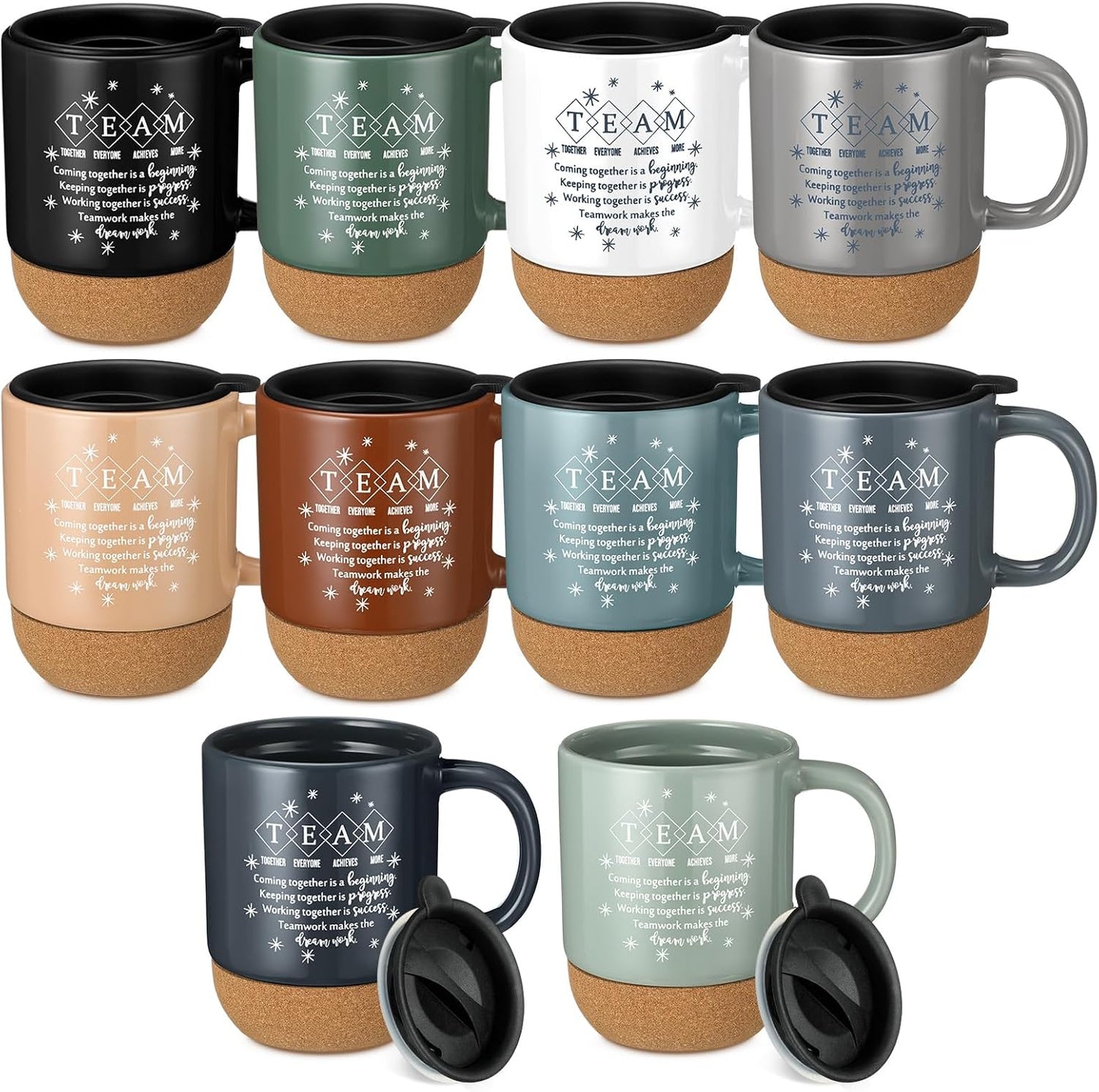 Didaey 10 Pcs Team Gift for Employee Appreciation Mugs