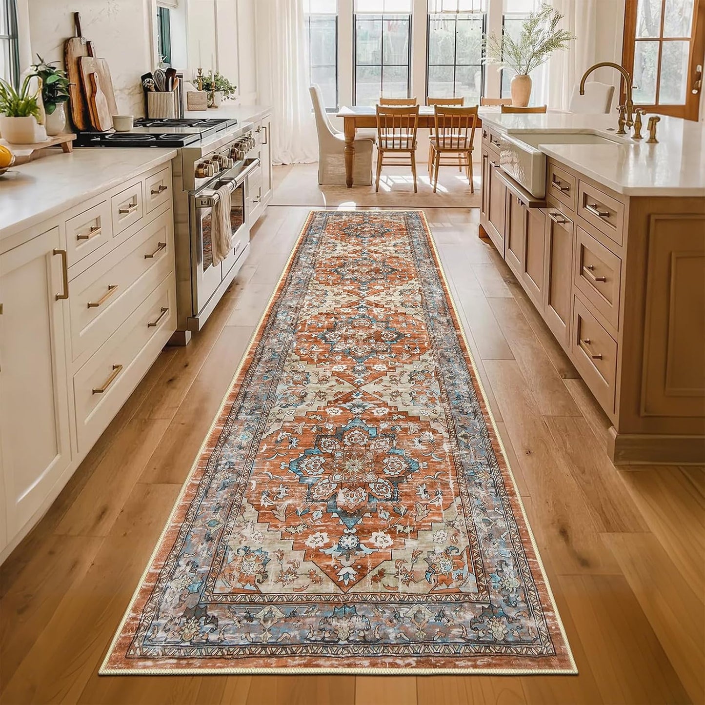 Bsmathom Runner Rug for Hallways Non Slip Vintage Carpet 2x8