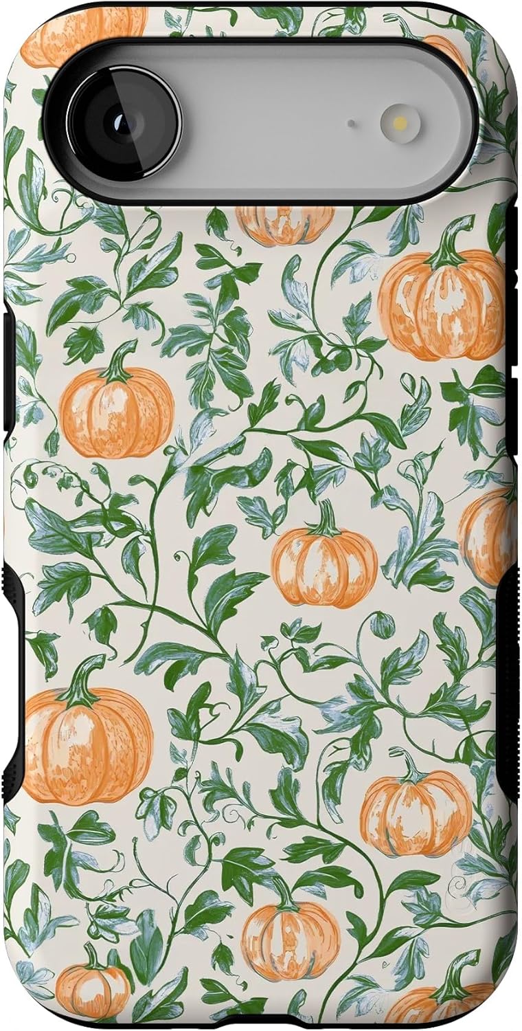 Casely iPhone 17 Air Case with Pumpkin Patch Design and Vines