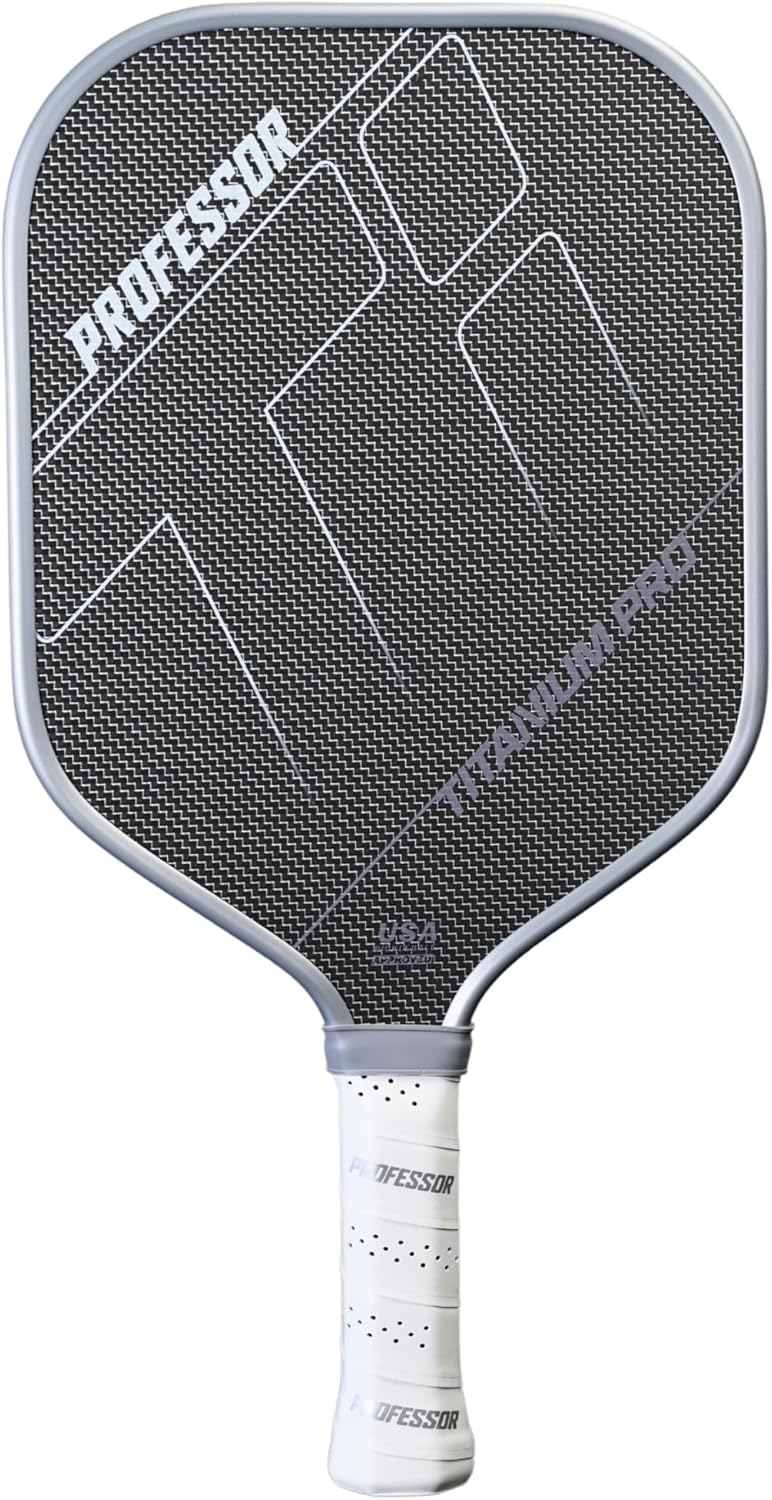Professor PhD Raw Carbon Fiber Premium Pickleball Paddle Racket