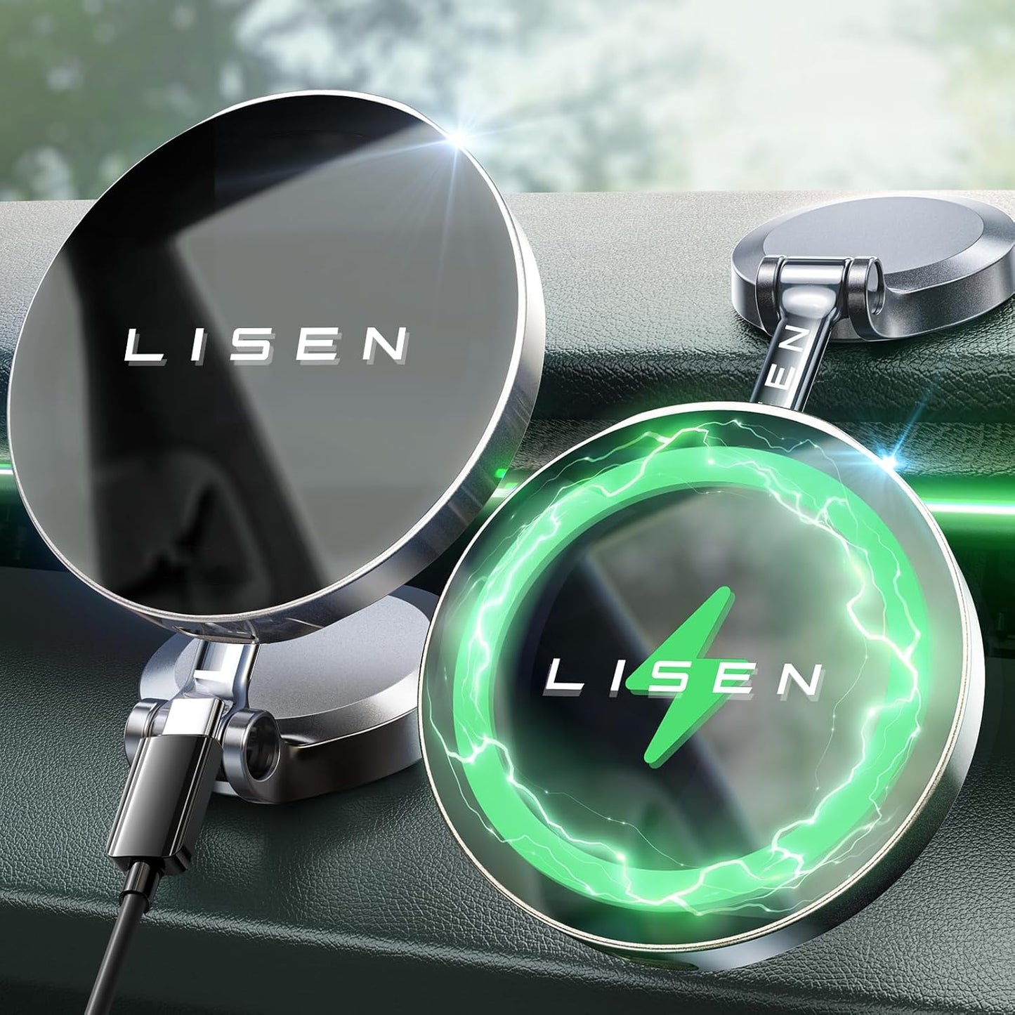 360 Magnetic Car Mount Charger for iPhone