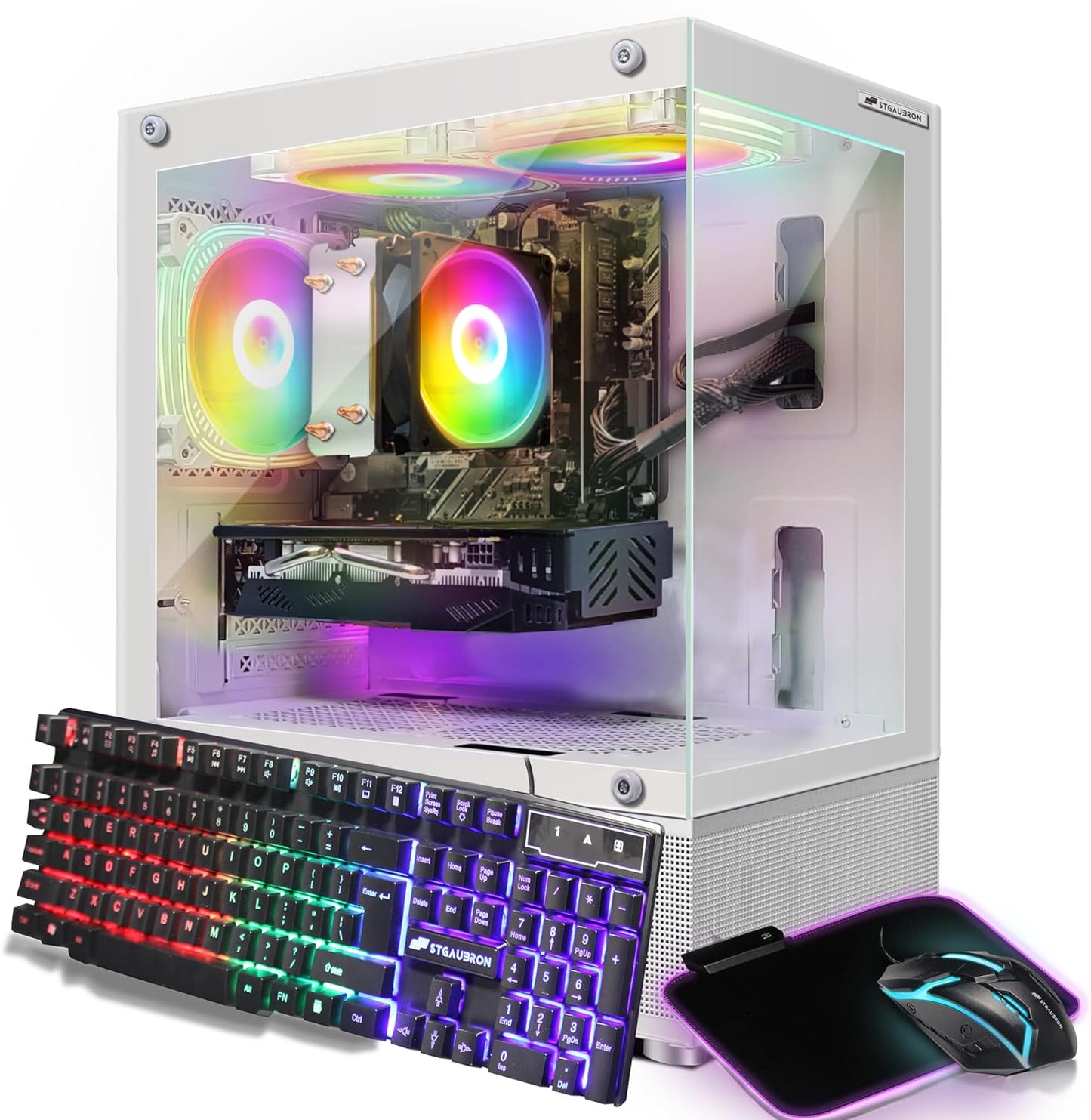 STGAubron Gaming PC - High Performance AMD Athlon 3000G, Radeon RX 580, 16G RAM