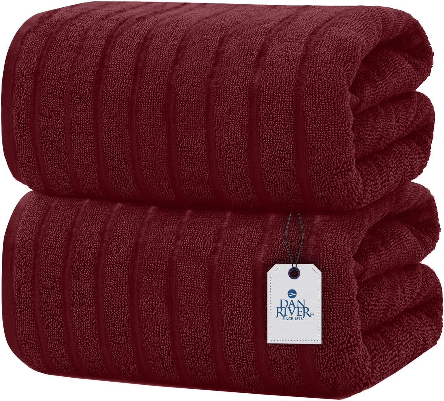 Pack of 2 Jumbo Bath Towels 35x70 Inches for Ultimate Comfort