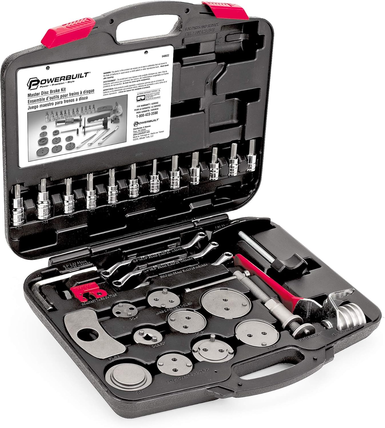 Powerbuilt Brake Caliper Wind Back Tool Set - 30 Piece