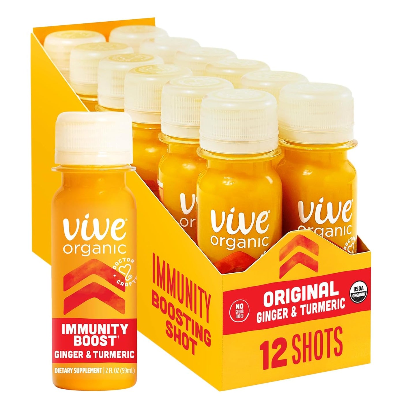 Vive Organic Immune Support Shot with Ginger and Turmeric