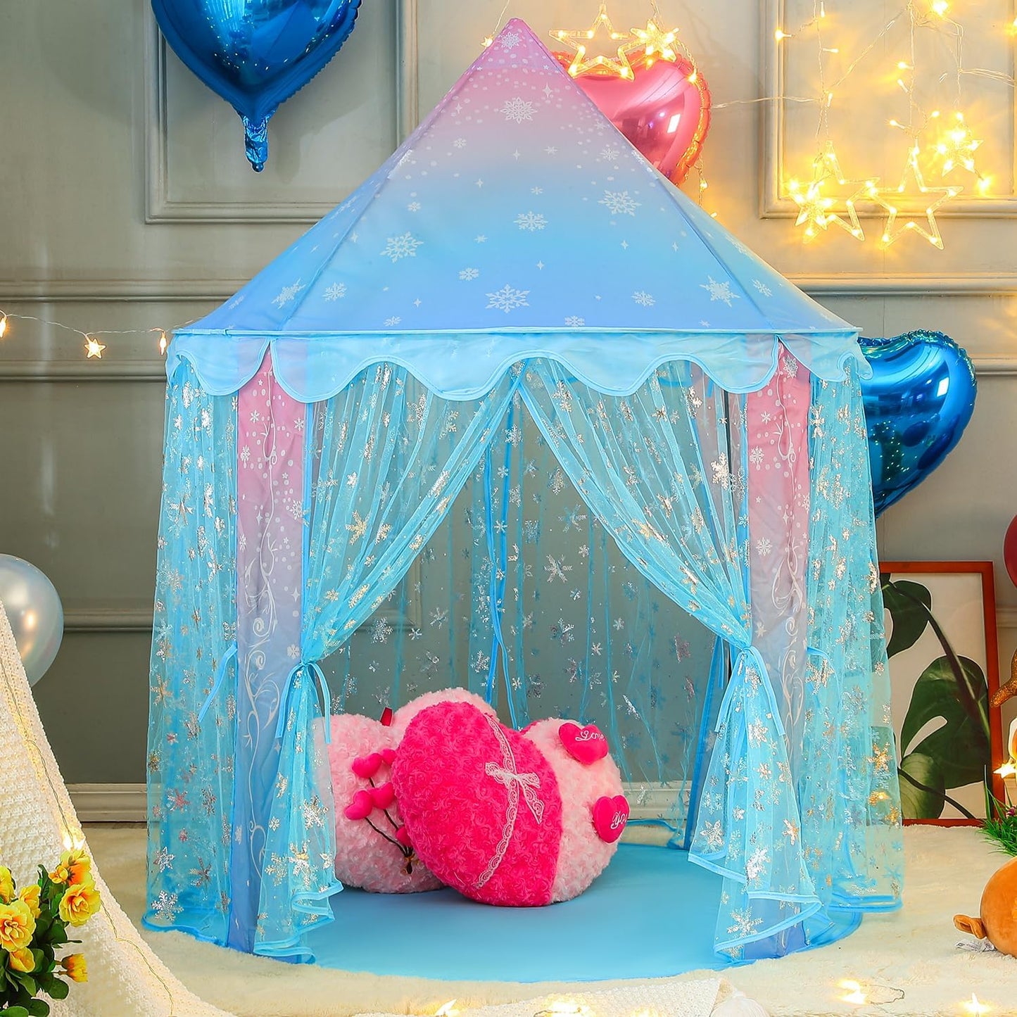 Princess Castle Play Tent - Easy Assembly, Ages 1-3