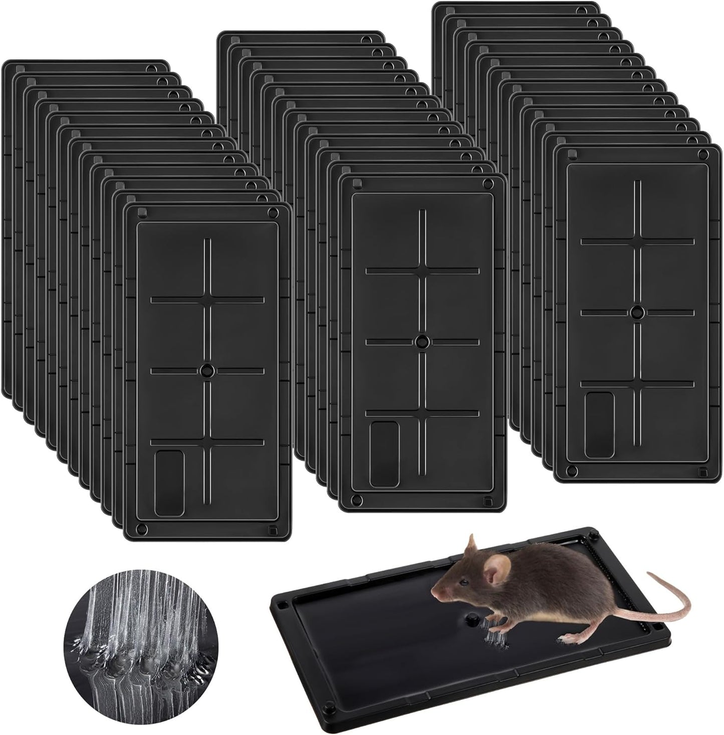 36 Pack Heavy Duty Rat & Snake Glue Traps