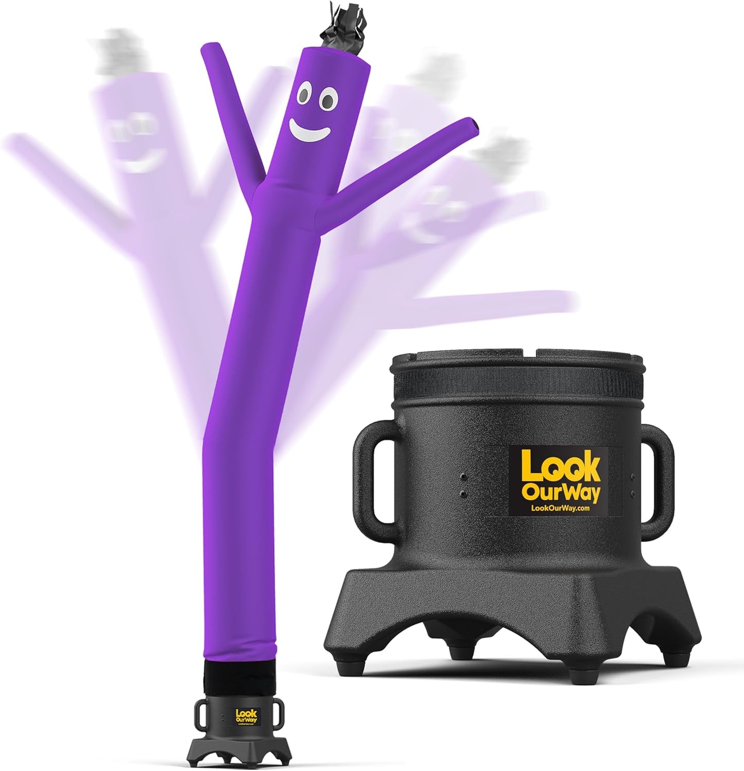 Wacky Waving Inflatable Tube Man Set - 10 Feet Tall Purple