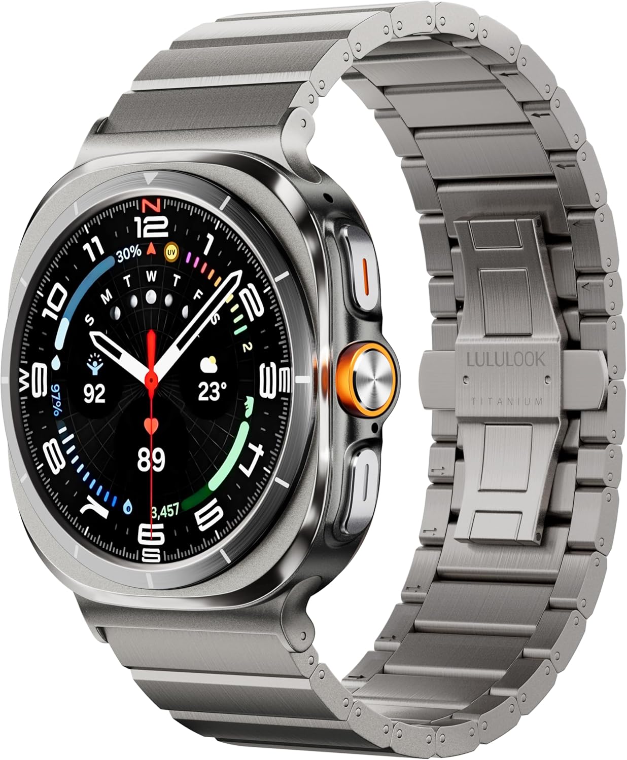 LULULOOK Titanium Band for Samsung Galaxy Watch Ultra 47mm