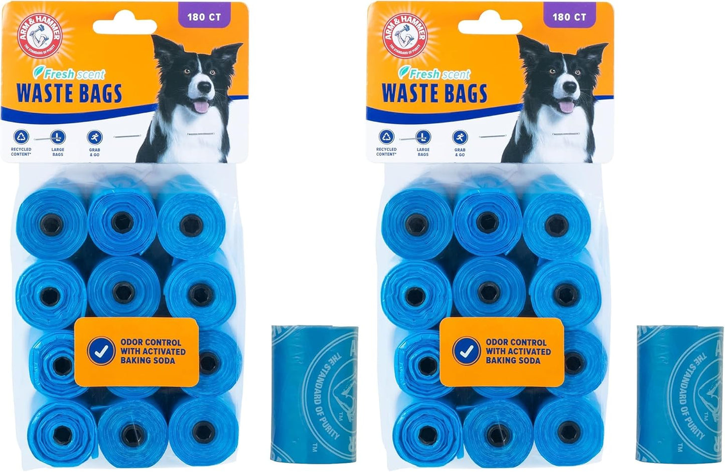 Durable Disposable Dog And Cat Waste Bags with Baking Soda Scent