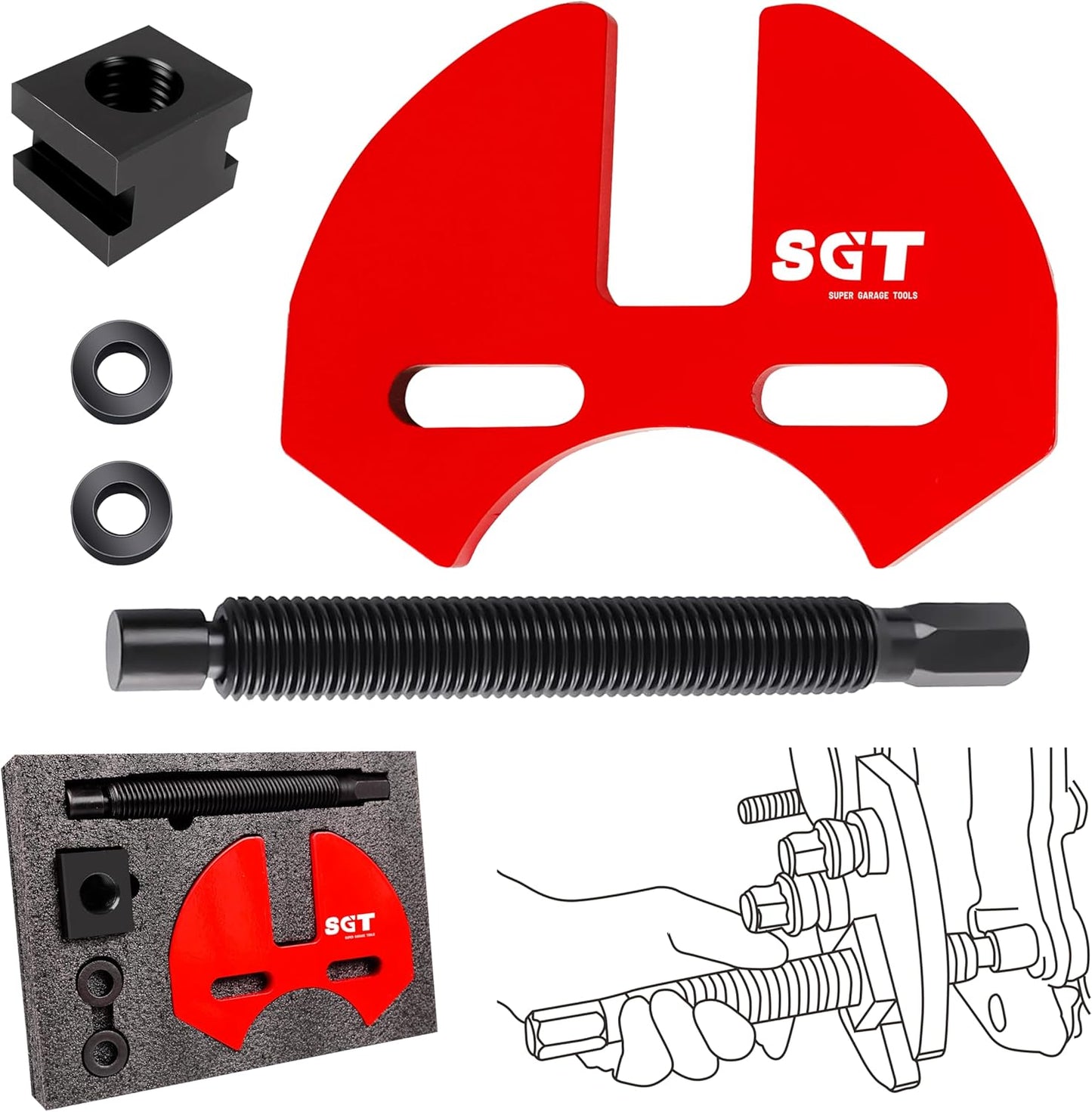 SGT 40100 Hub Remover Set for Easy Wheel Hub Removal