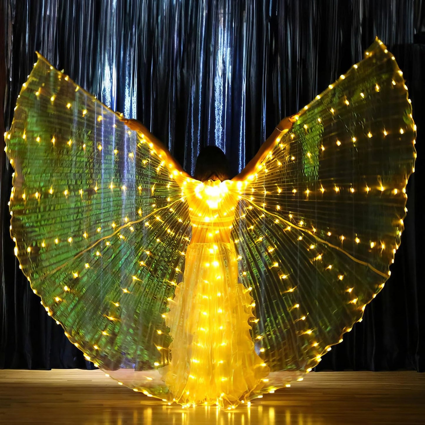 Illuminated LED Fairy Wings for Kids and Adults - Multicolored Glow
