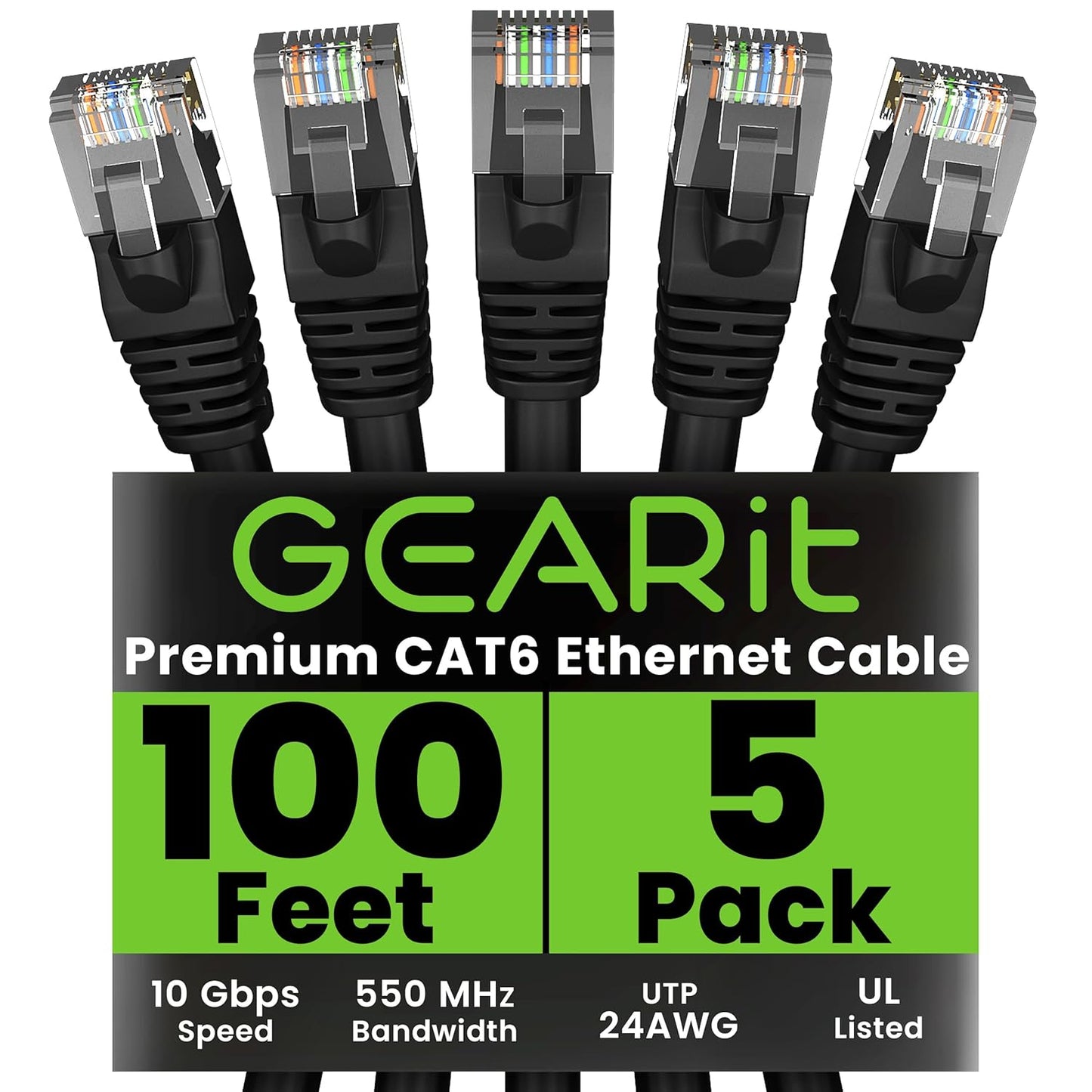 High-Performance Cat 6 Ethernet Cable Pack for Fast Networking