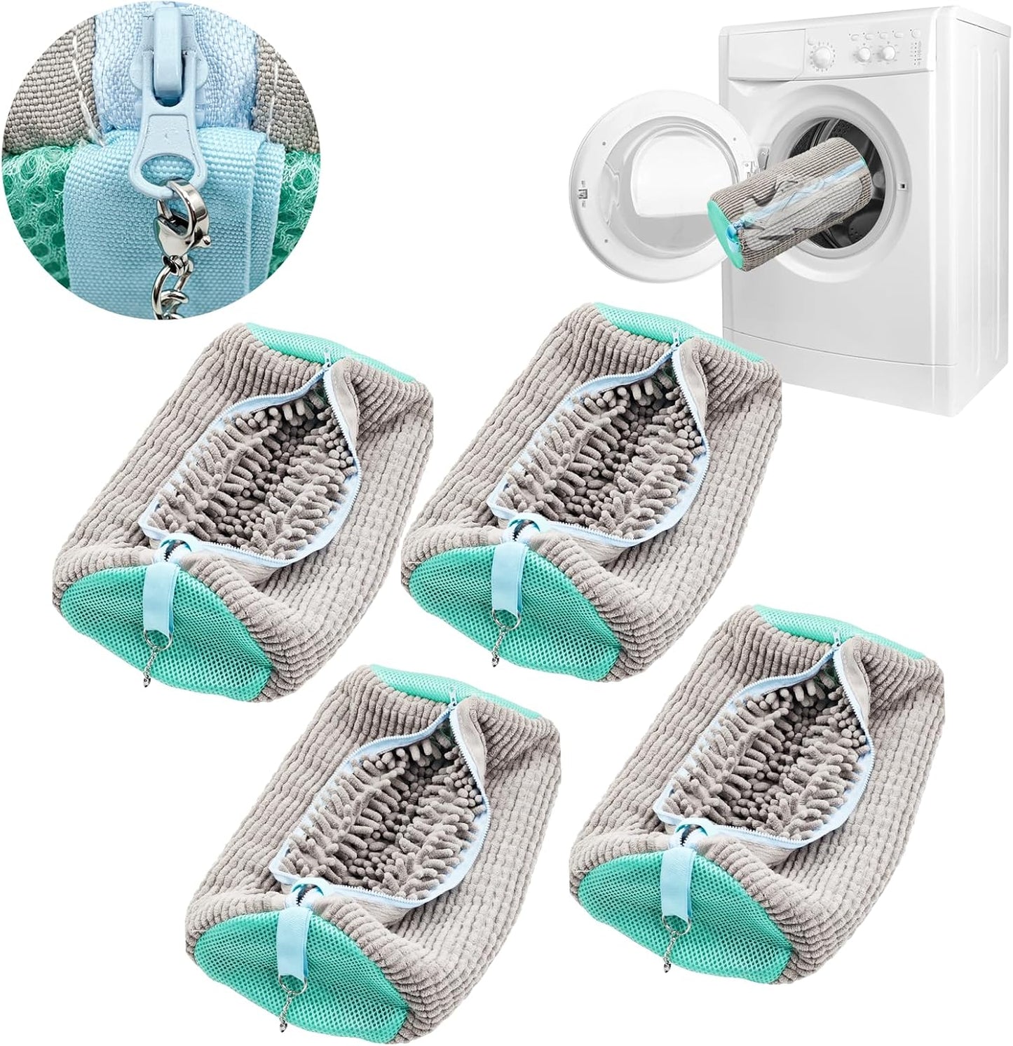 4Pc Shoe Washing Bag Set - Reusable ~ artgeeker