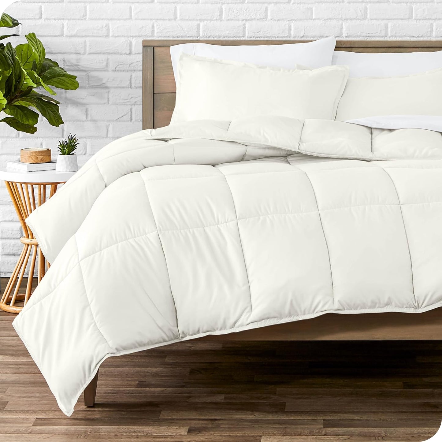 Bare Home Comforter Set - Ultra-Soft Goose Down Alternative