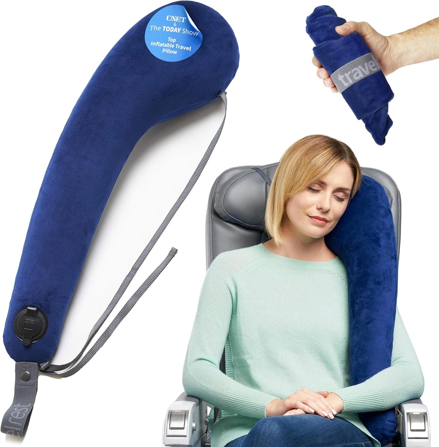 Travelrest All-in-One Neck & Body Pillow for Ultimate Comfort