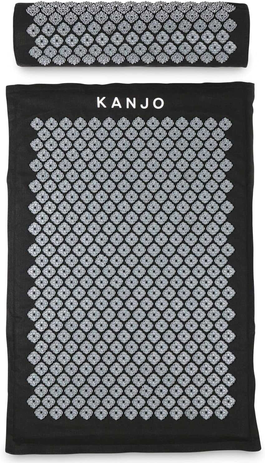 Kanjo Acupressure Mat and Pillow Set for Pain Relief and Comfort