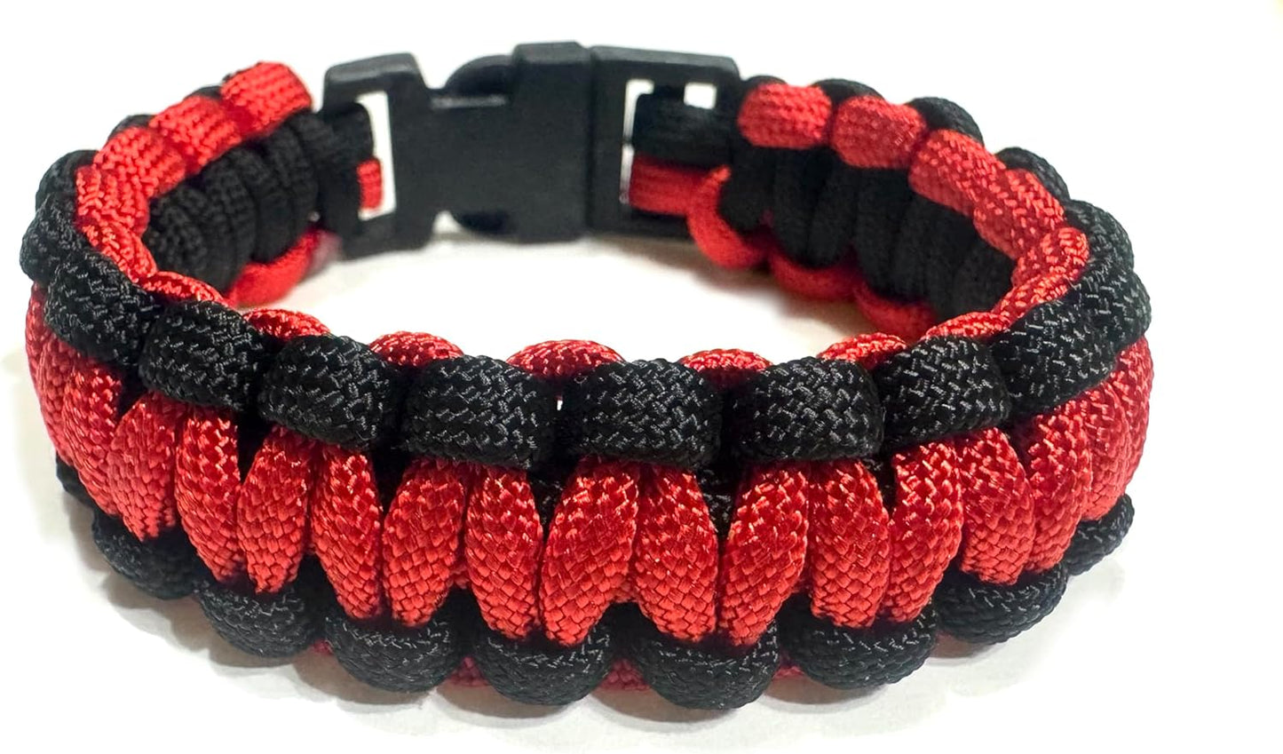 Thin Red Line Paracord Bracelet - Ultimate Survival Gear