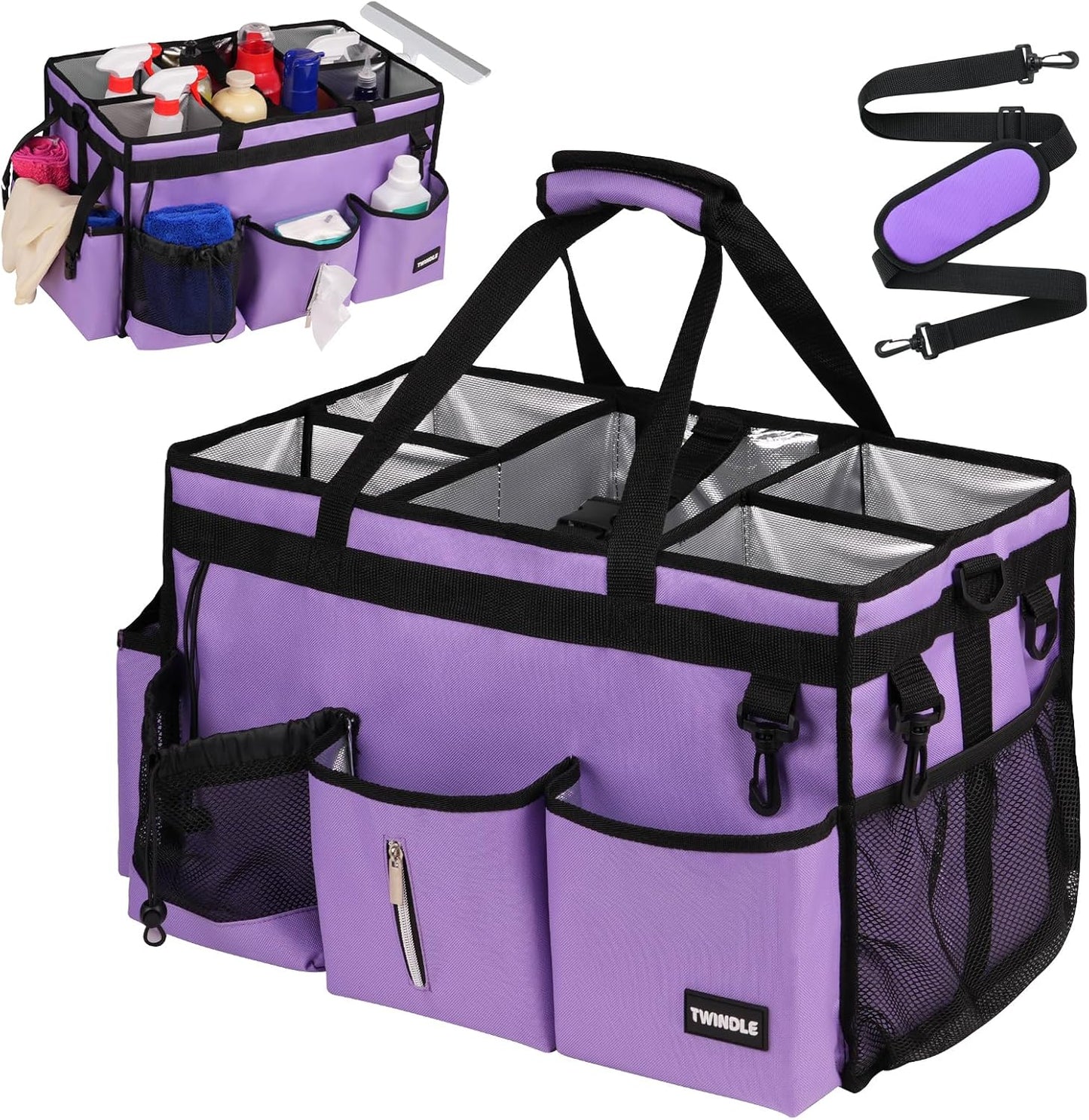 Extra-Large Cleaning Caddy Bag for Efficient Organization