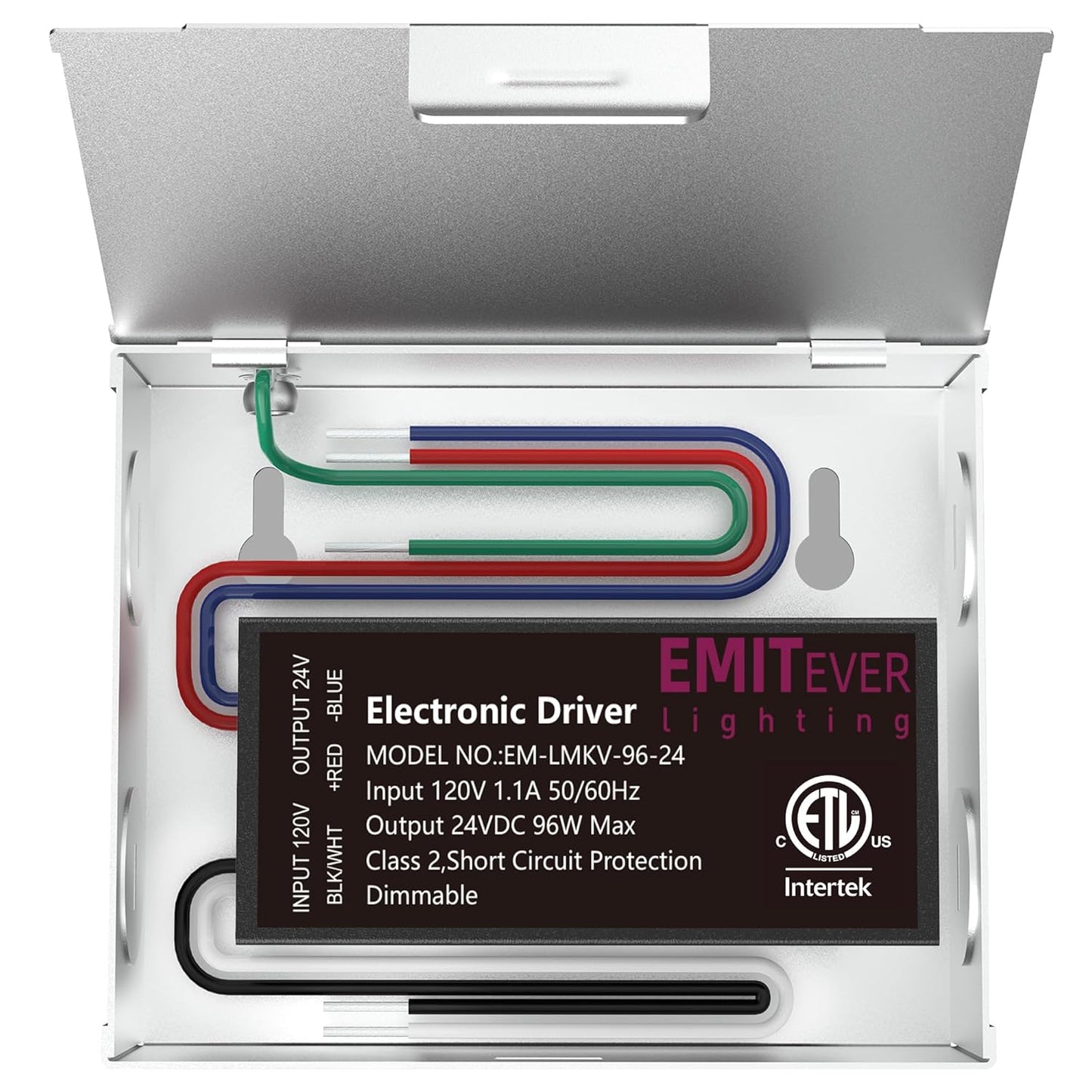 EMITEVER 96W 24V Dimmable LED Driver for Smooth Dimming
