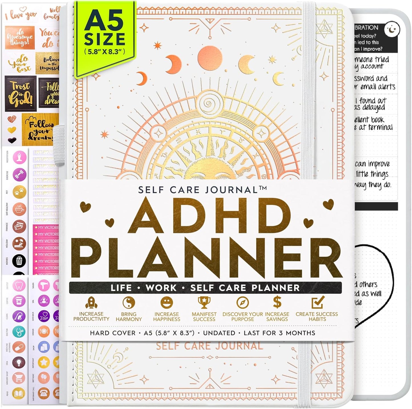 ADHD Daily Planner for Adults - Boost Productivity & Happiness