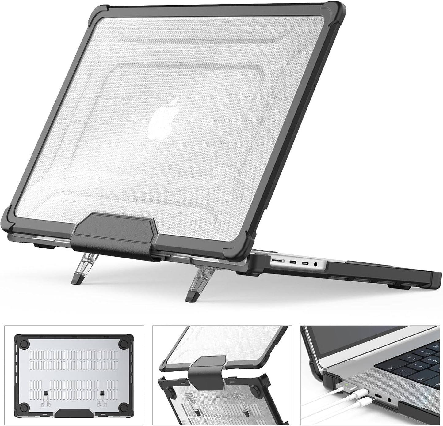 HXCASEAC MacBook Pro 16 inch Case with Foldable Stand and Protection
