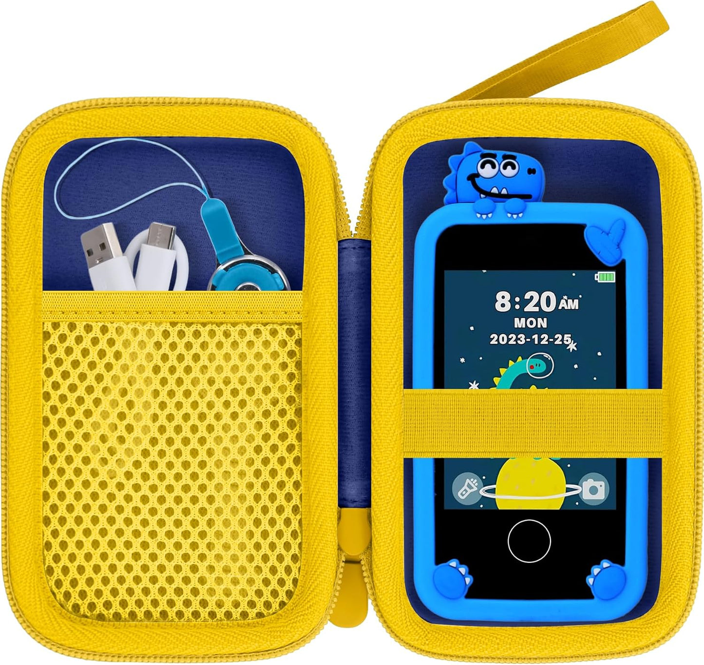 Protective Blue Kids Phone Case - Fits Mini Smartphones