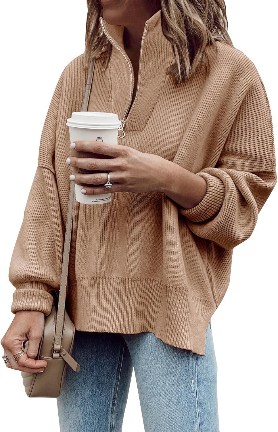 Imily Bela Womens Tunic Sweater for Chic Fall Style