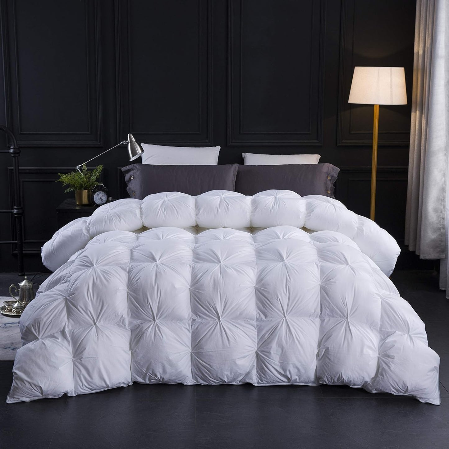 Three Geese King Size Down Comforter for All Seasons Warmth
