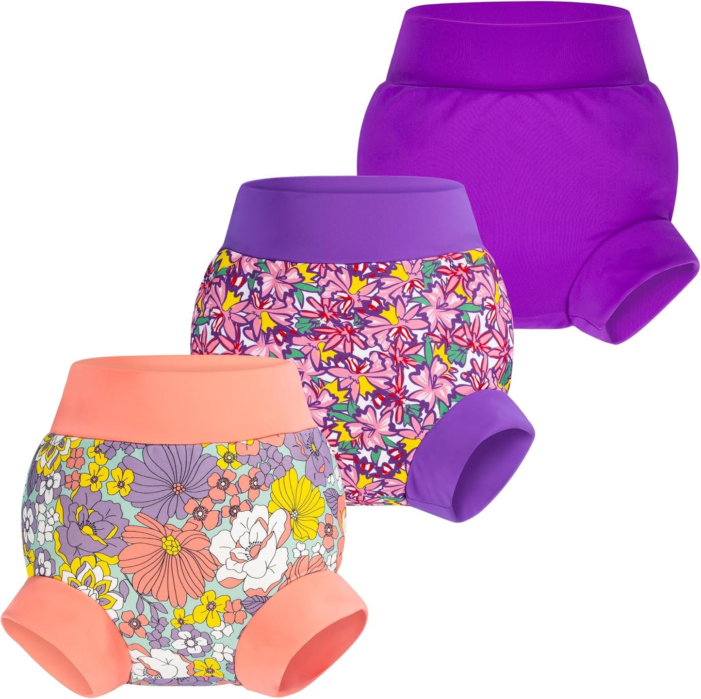 Reusable Waterproof Swim Diapers for Babies 6M-5Yrs by BIGELEPHANT