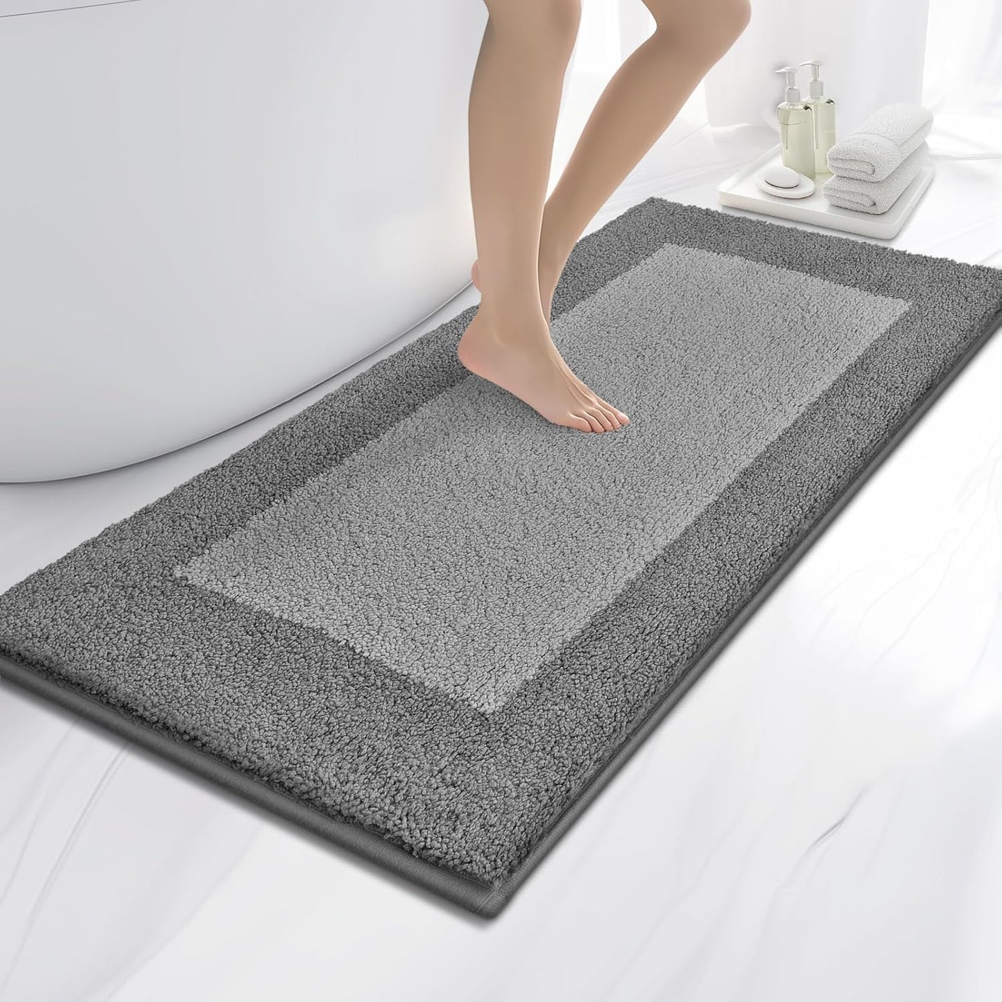 Non-Slip Extra Soft Absorbent Bath Rugs for Bathroom Floor