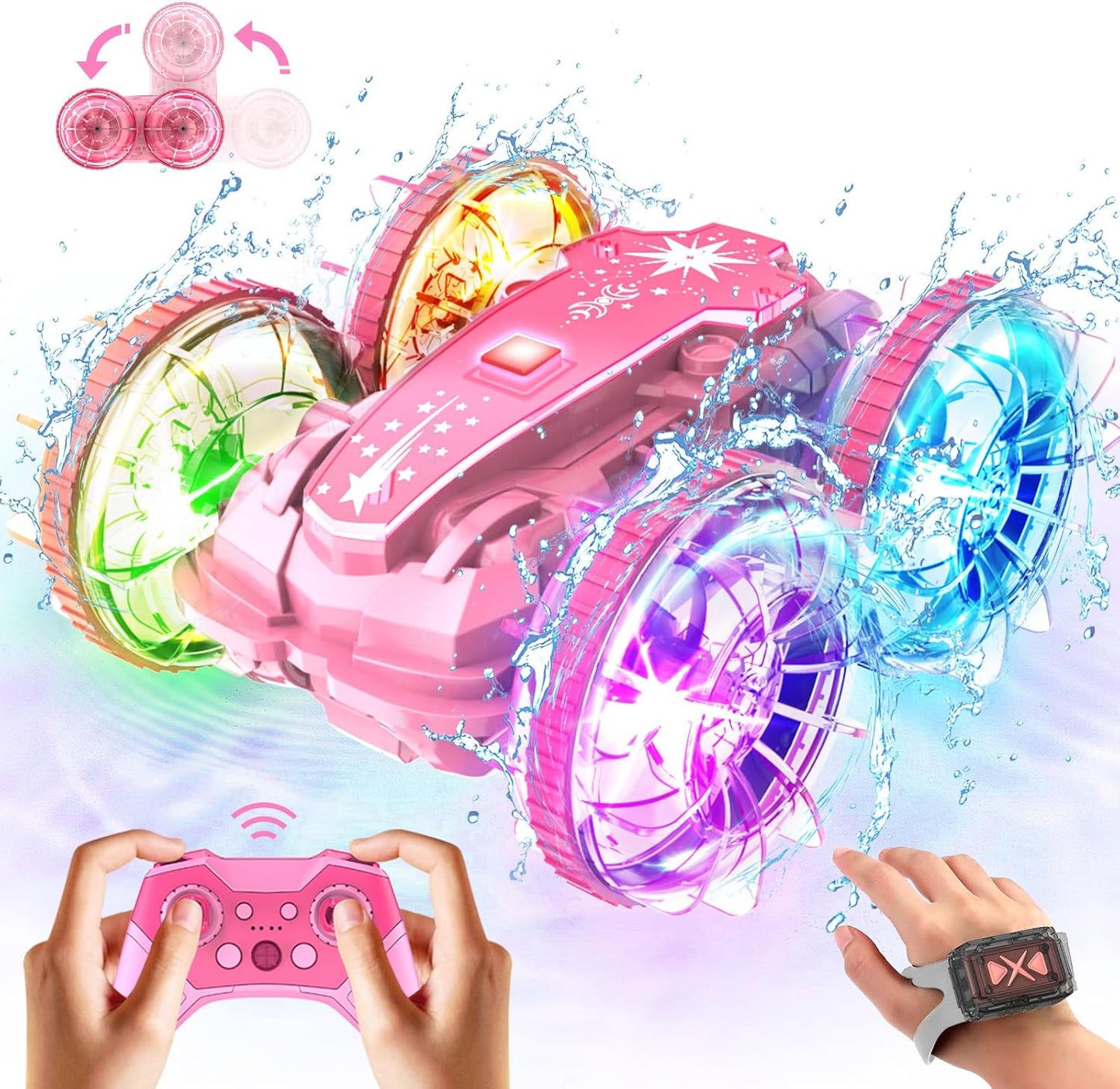Amphibious Remote Control Car Boat for Kids Ages 6-12 Years