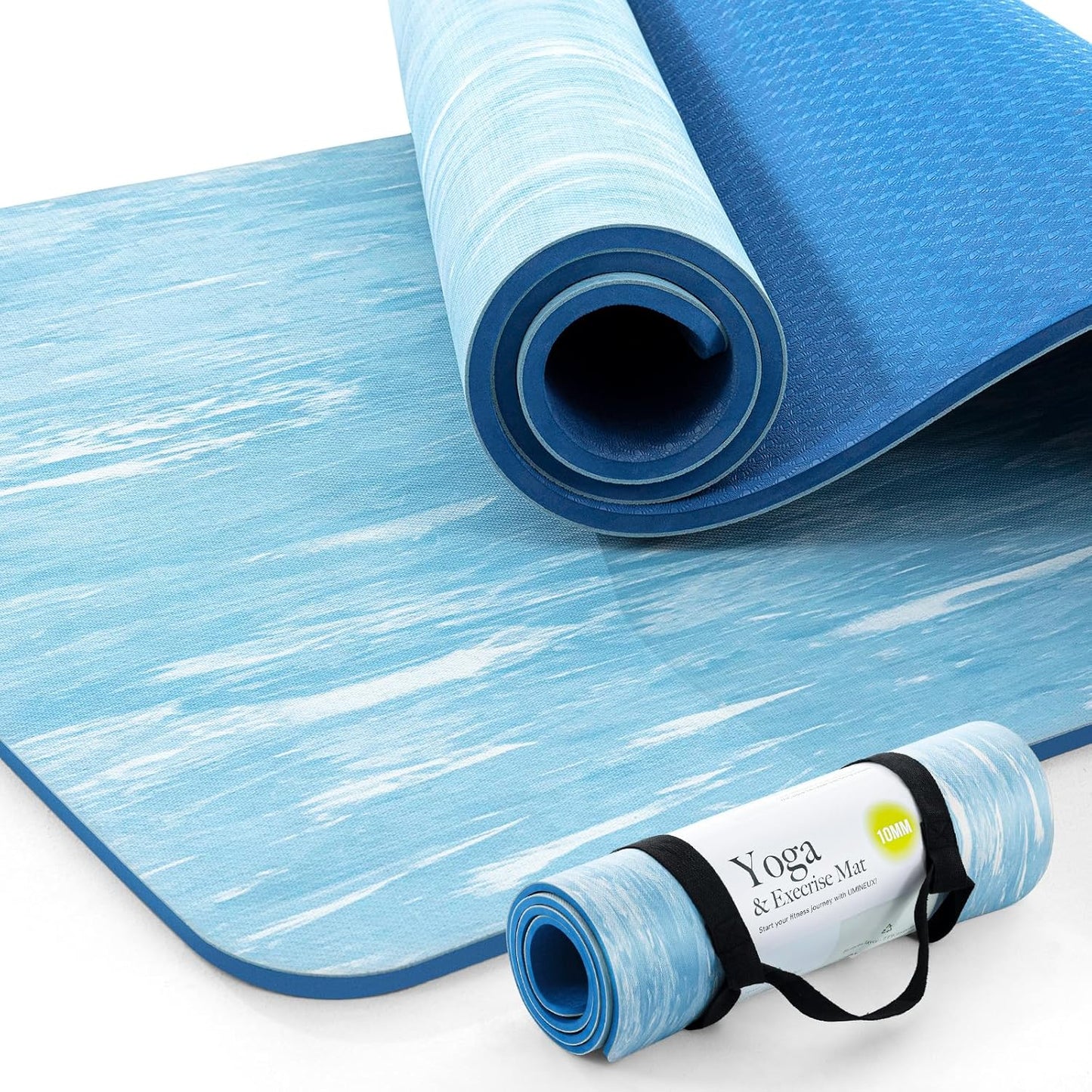 UMINEUX Extra Thick Yoga Mat for Eco-Friendly Home Workouts