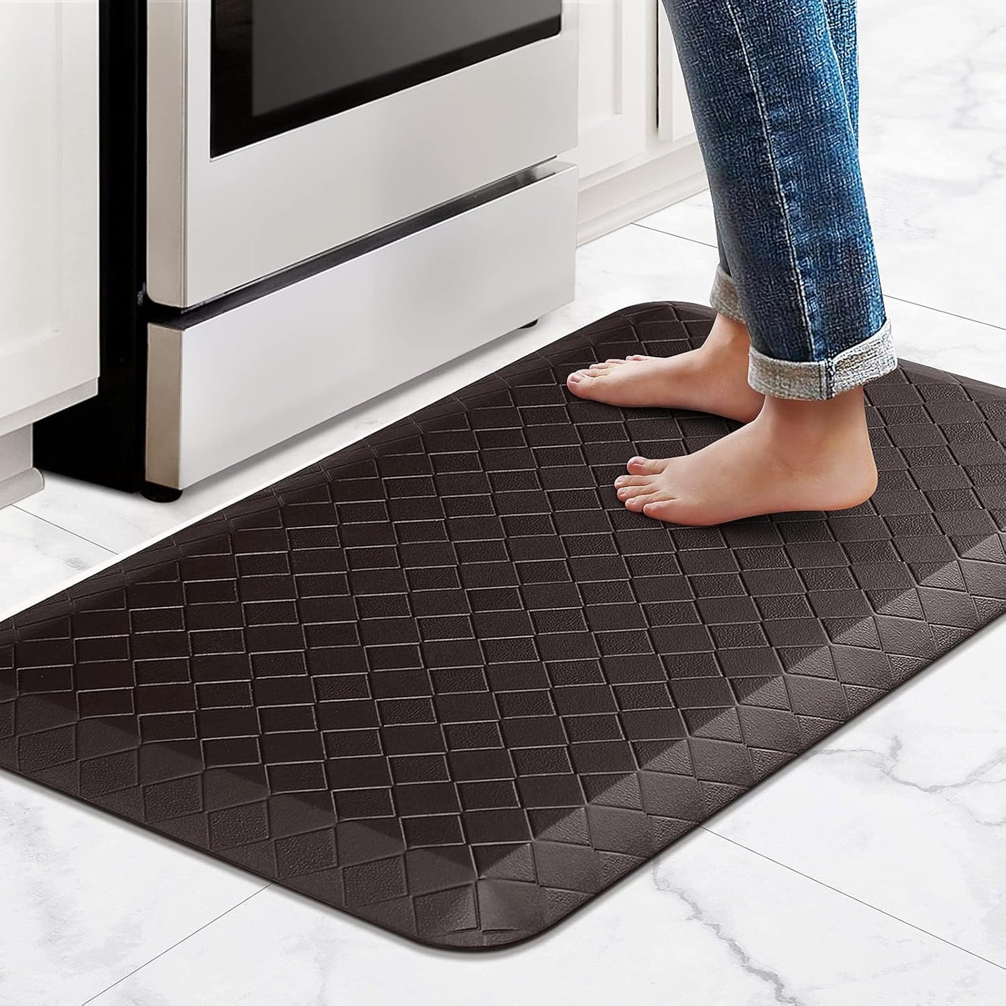 HappyTrends Kitchen Floor Mat - Anti-Fatigue Comfort Rug