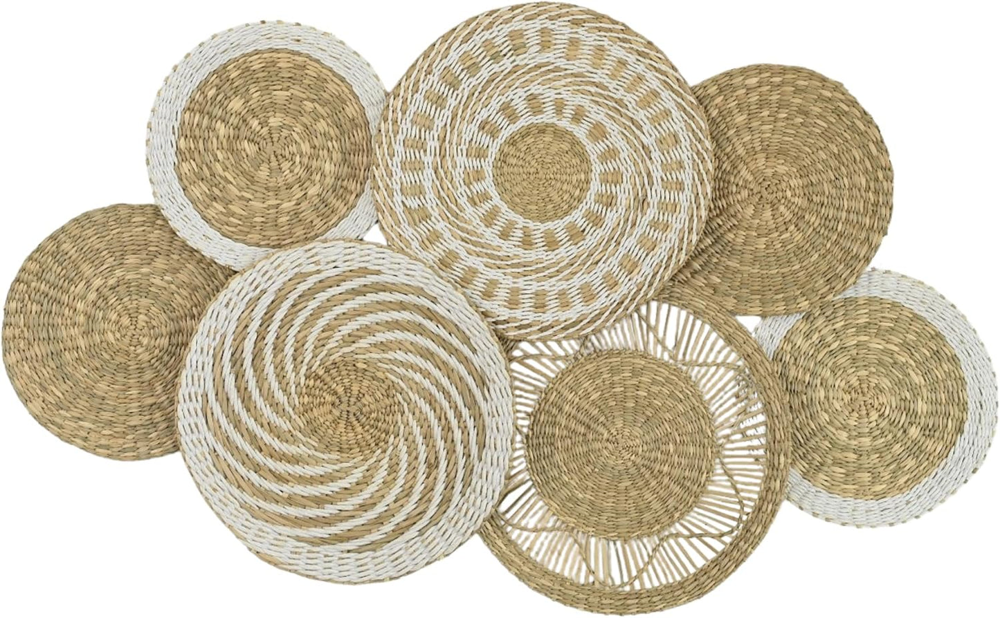 Wicker Wall Decor Set for Boho Basket Wall Art Lovers