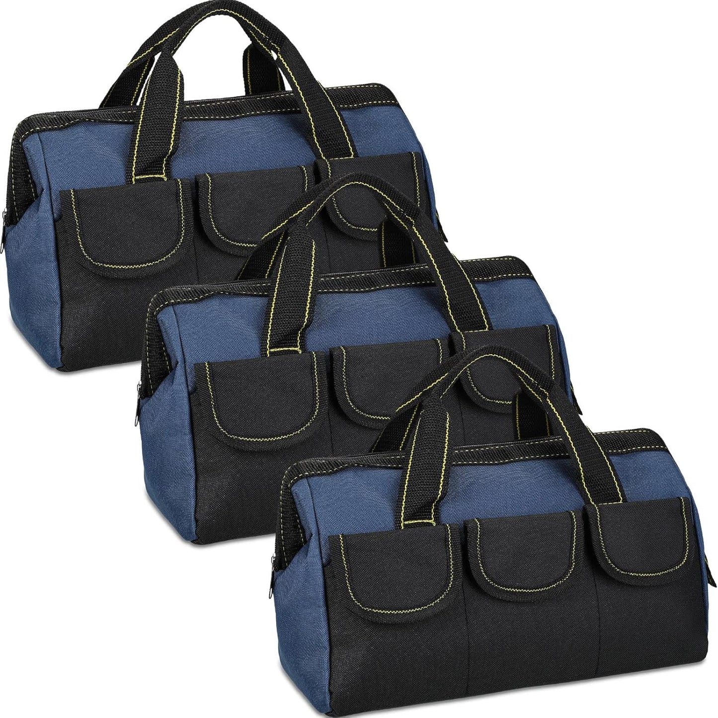 Sanwuta 3 Pack Tool Bag for Men with Waterproof Hard Bottom