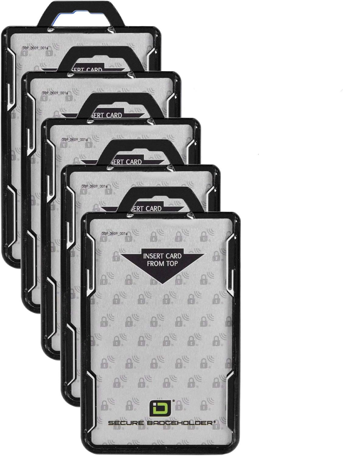 RFID Blocking Secure Badge Holder - Pack of 5 for Protection