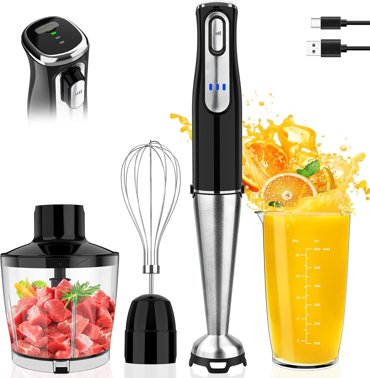 4-In-1 Cordless Hand Blender - Power in Your Hands!