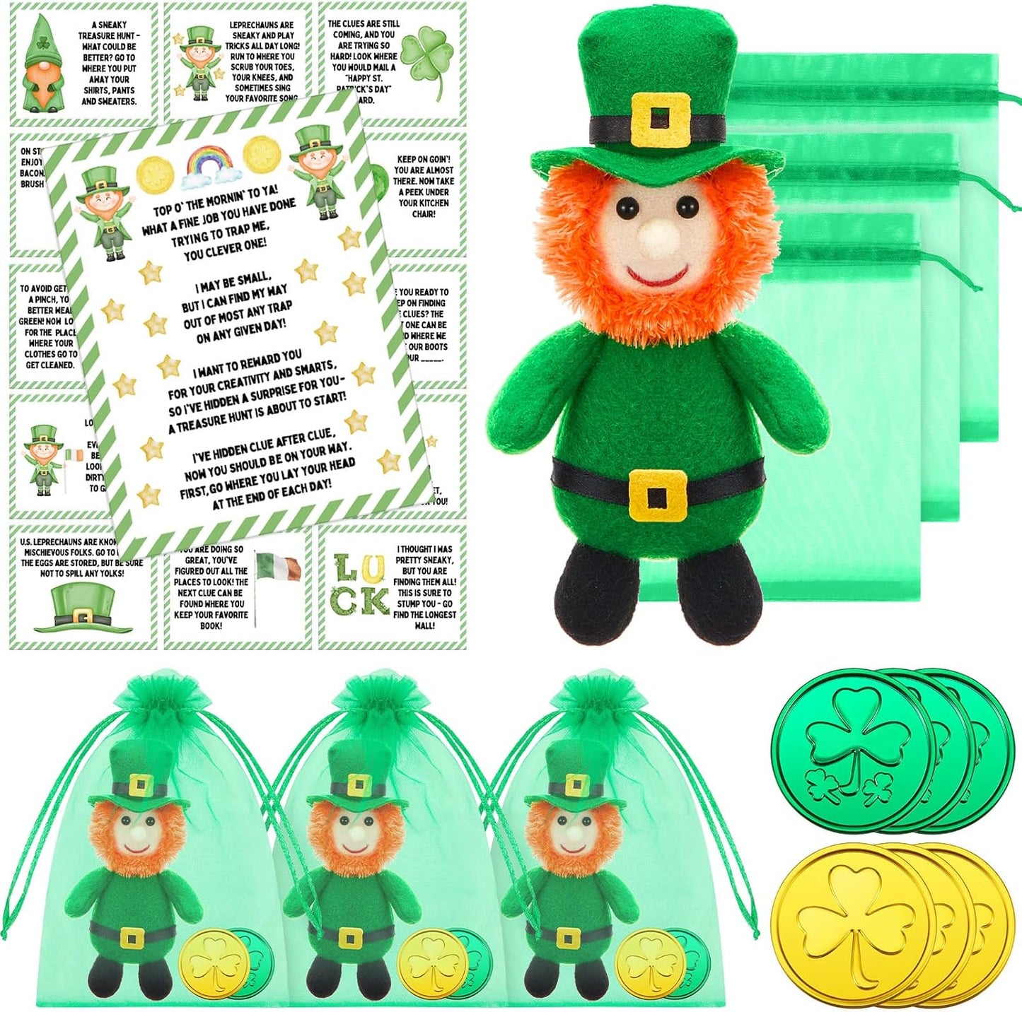 Leprechaun Plush Set - St. Patrick's Day Fun!