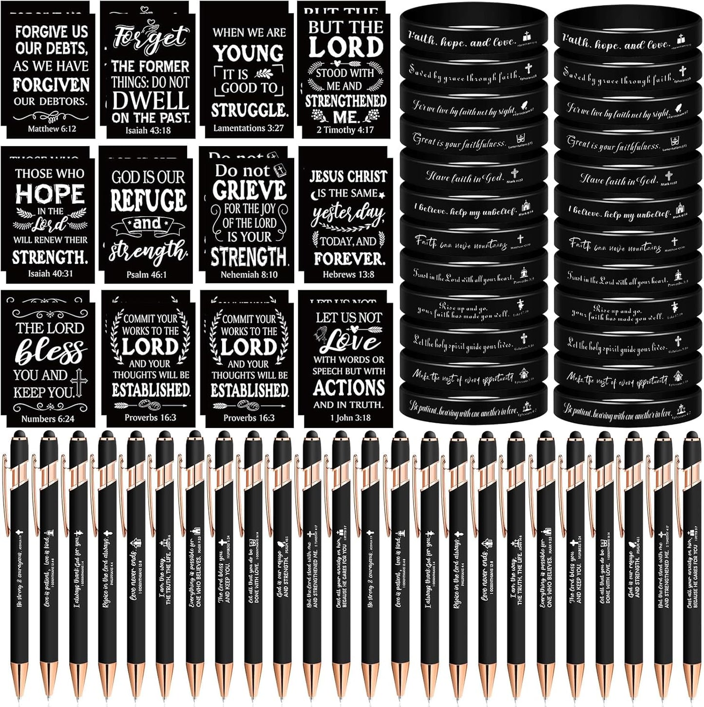 72-Piece Christian Gifts Set - Inspiring Scriptures