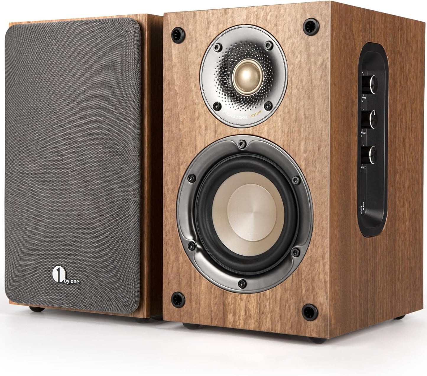 1byONE Bluetooth Bookshelf Speakers: Powerful 60W RMS!